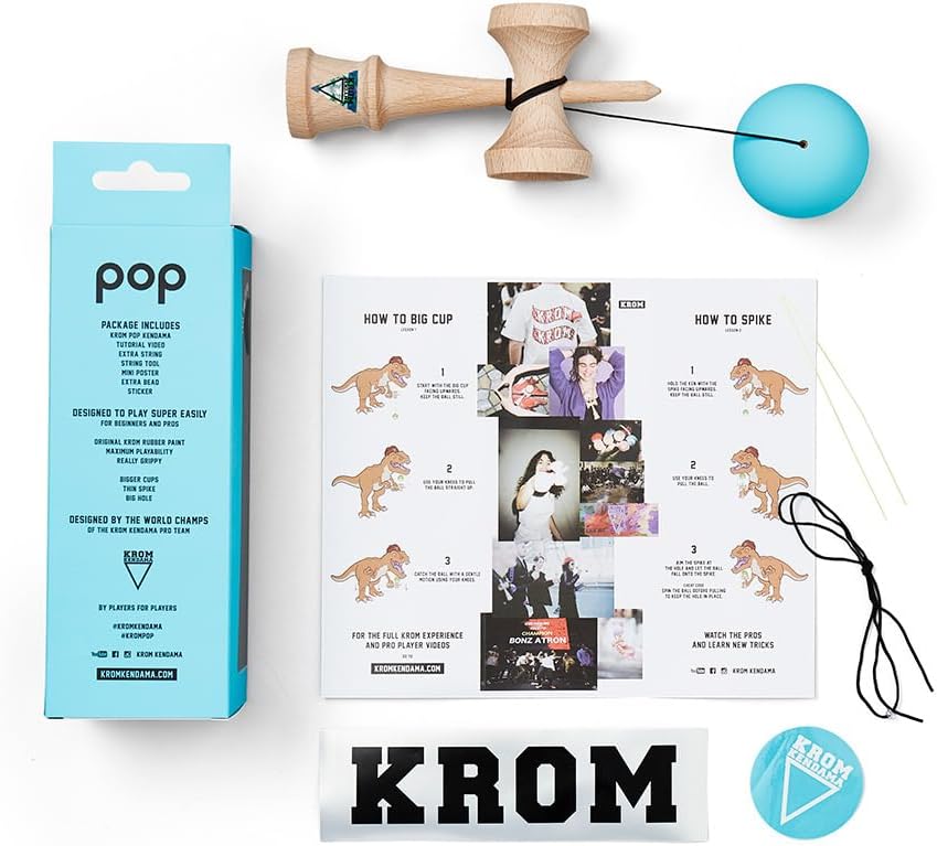 KROM Kendama KROM POP Rubber Light Blue