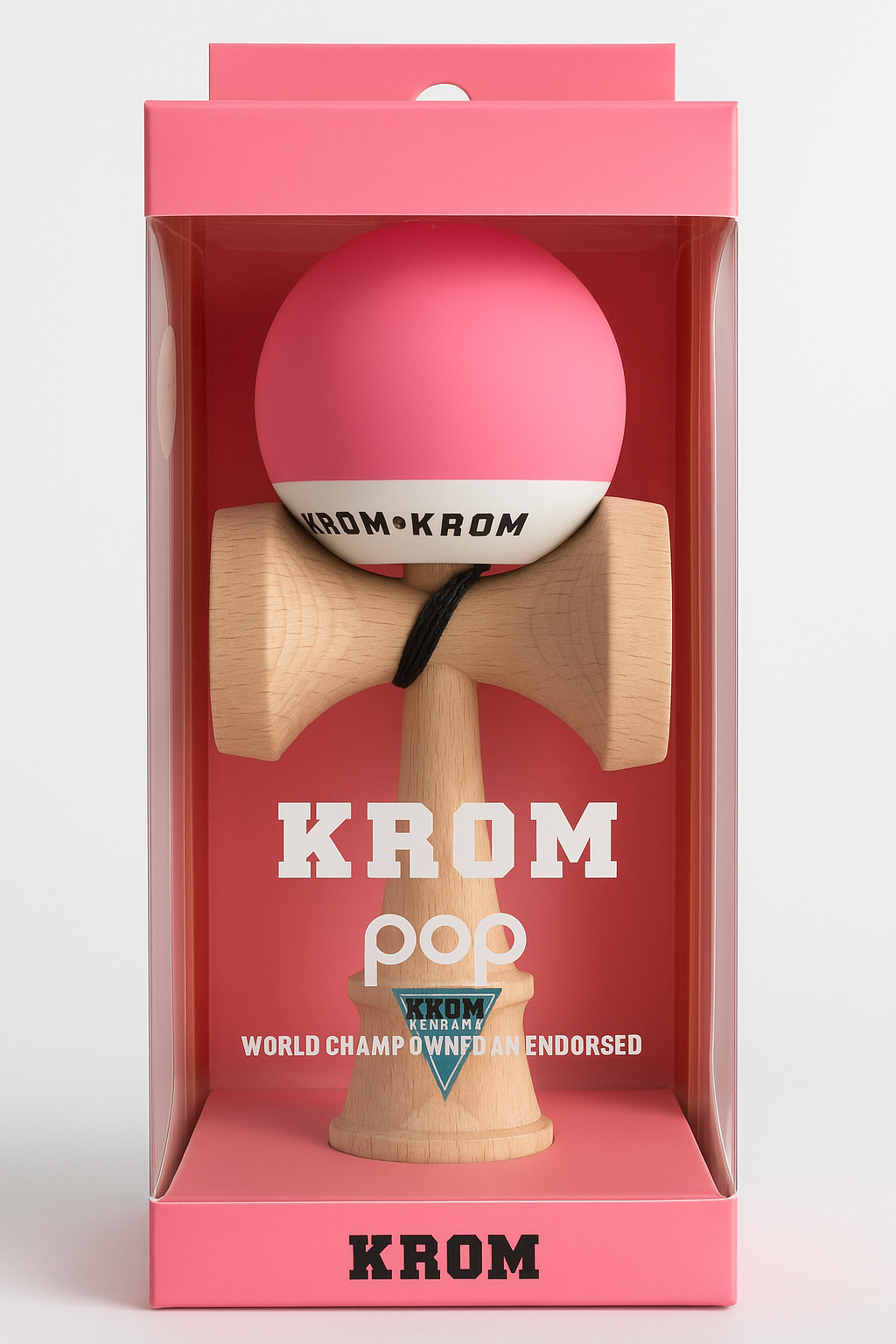 KROM Kendama KROM POP Rubber Pink